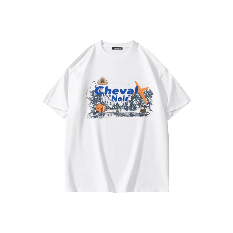 CHEVAL NOIR T Shirts Unisex-5