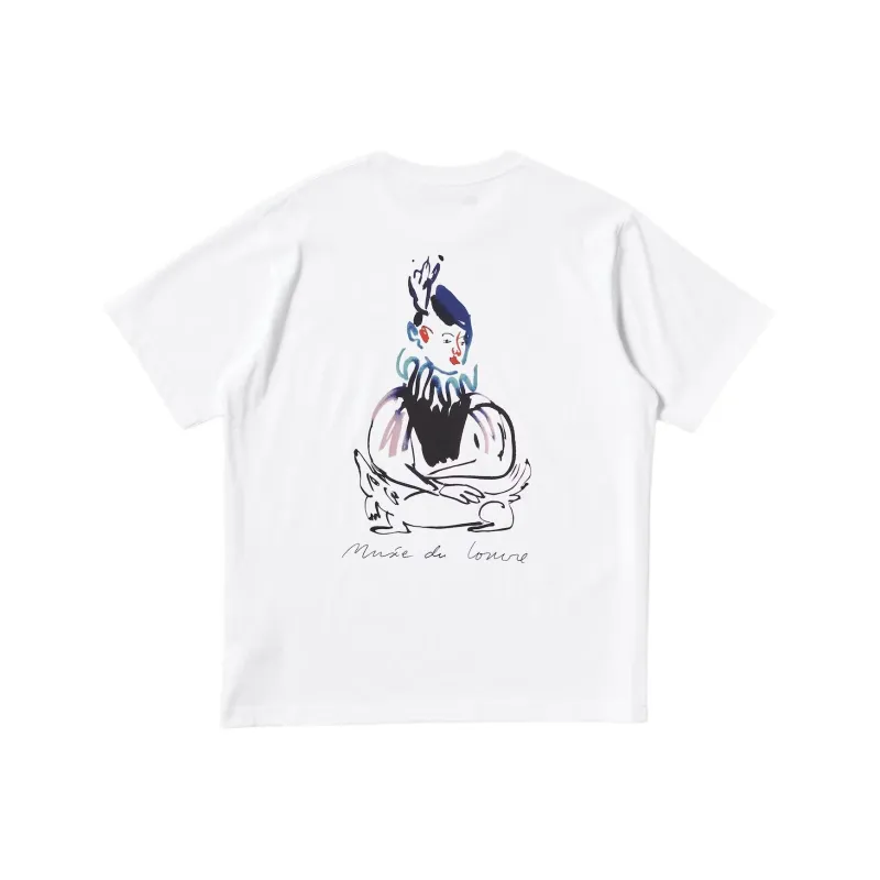 UNIQLO Louvre X Camille Henrot Collaboration T-Shirts Unisex White-0