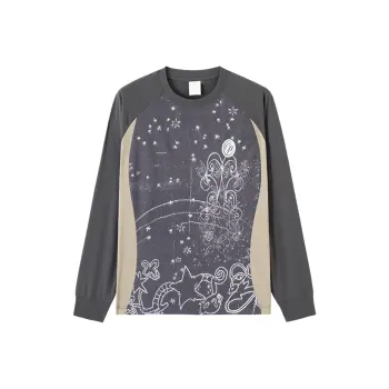 CONP AW24 T Shirt Unisex Beige Gray Accented