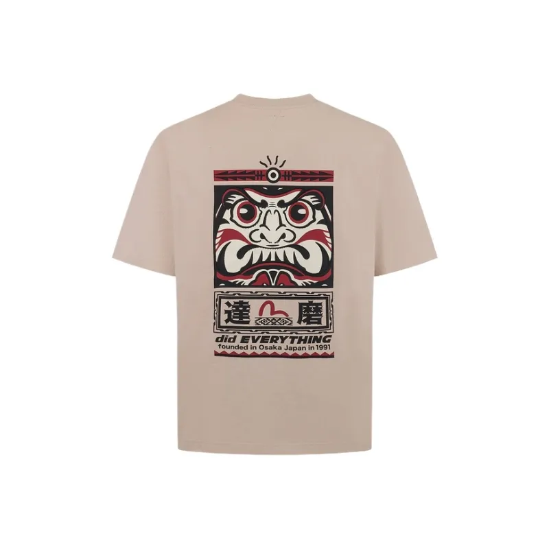 EVISU Seagull And Daruma Totem Printed T shirt-3