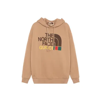 GUCCI X The North Face Cotton Hoodie Brown