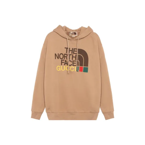GUCCI X The North Face Cotton Hoodie Brown
