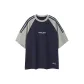 Light Gray & Navy Blue