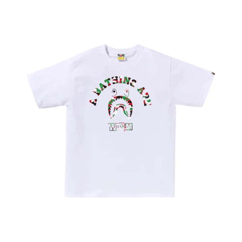 A BATHING APE Store Dubai Shark College Tee-0