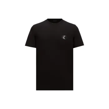 Moncler Faded Logo Motif Crewneck T Shirt