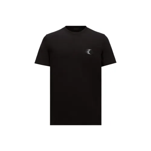 Moncler Faded Logo Motif Crewneck T Shirt