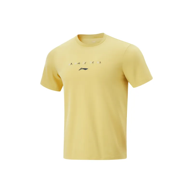 LiNing Table Tennis Collection Sports Lifestyle Collection T Shirt Unisex Paraffin Yellow-0