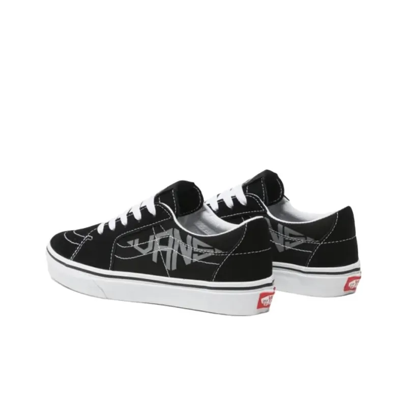 Vans SK8 Anti Slip Wear Resistant Low Top Skateboard Shoes Women's Black-3
