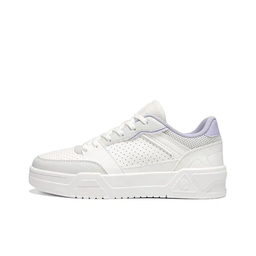 361° Slip Resistant Lightweight Breathable Low Top Skateboard Shoes Women's Feather White Chalk Purple