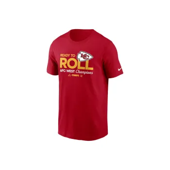 Nike NFL FW24 Kansas City Chiefs 2024 AFC West Champions Trophy T-Shirt Men's Red