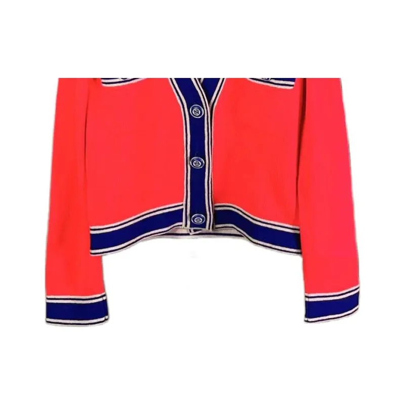 CHANEL Cashmere Sweater Women's Red-3