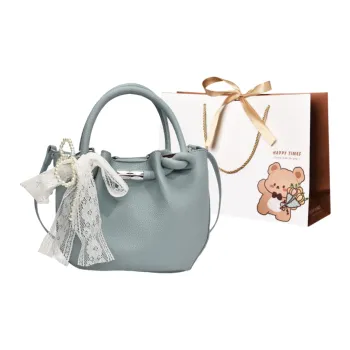 ERANGBEAR PU Bucket Shoulder Bag Crossbody Bag Handbag Women's Multicolor