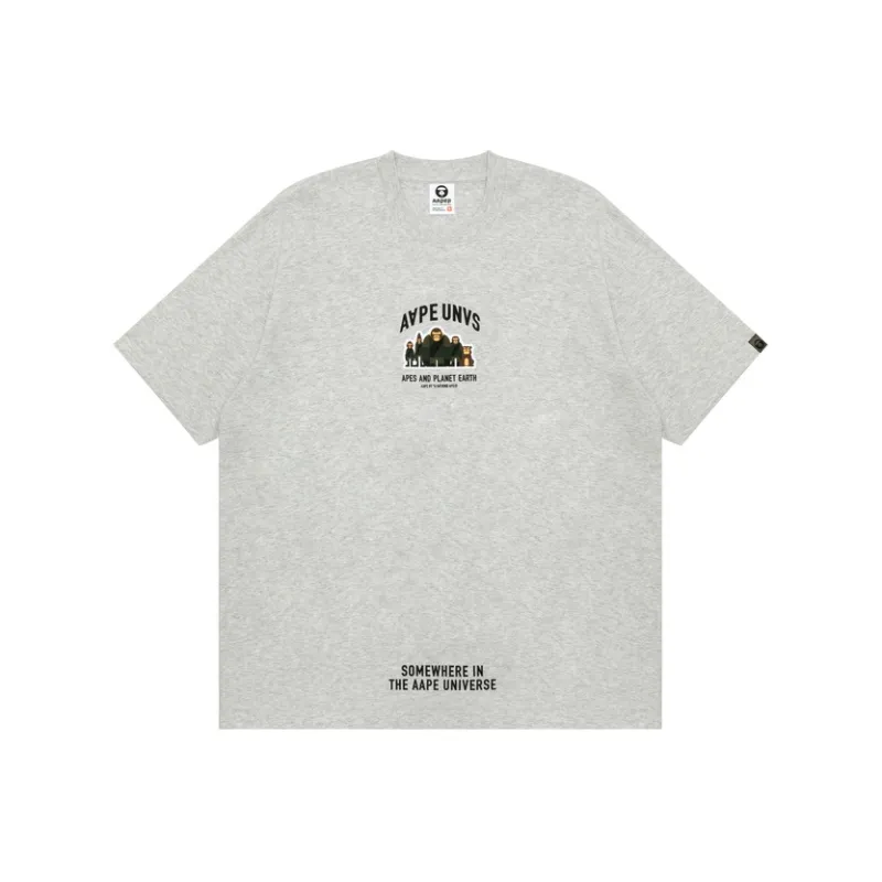Aape Logo rubberised Cotton T shirt-0