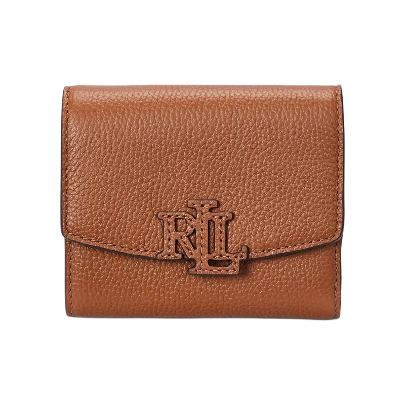 LAUREN RALPH LAUREN Logo plaque Leather Wallet-0
