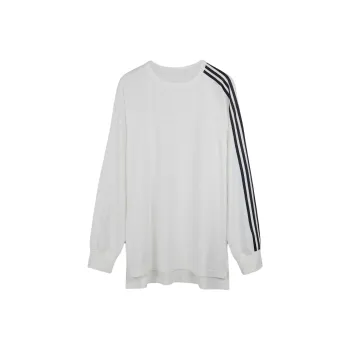 Y 3 3 Striped Long Sleeved T Shirt