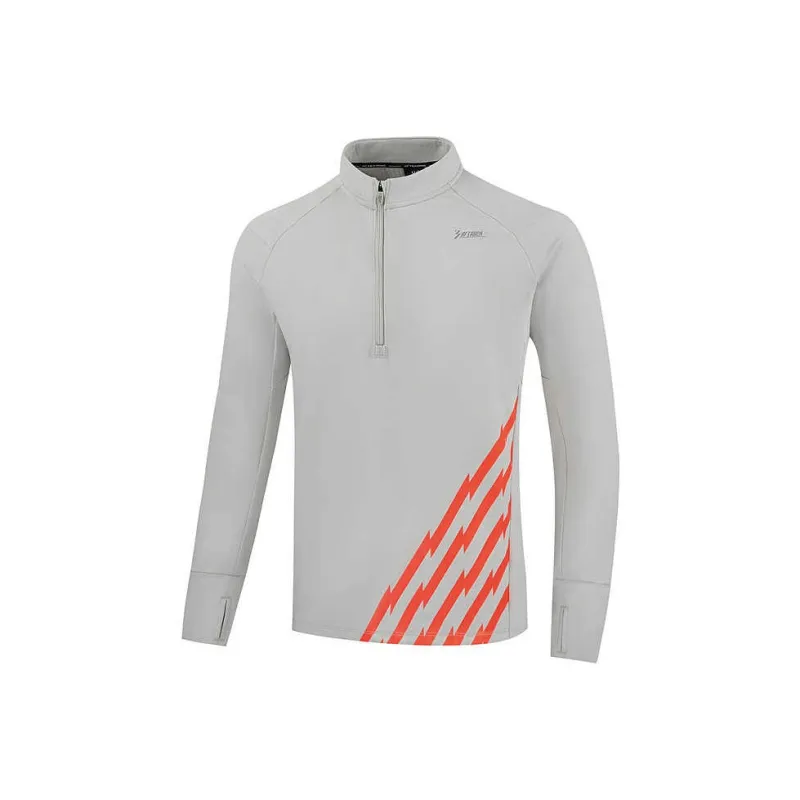 361° T Shirt Men's Lighthouse Gray/Flame Orange-0