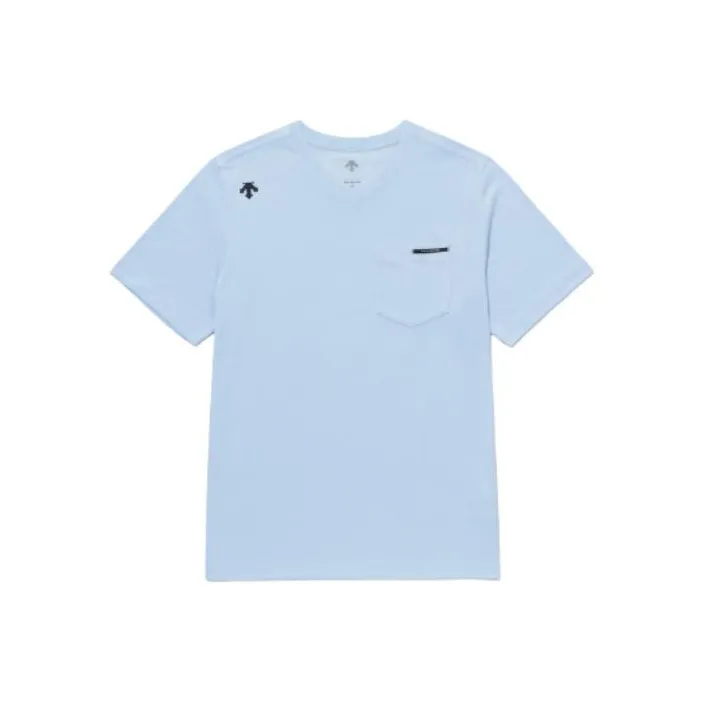 DESCENTE BLEU T Shirts Unisex-2