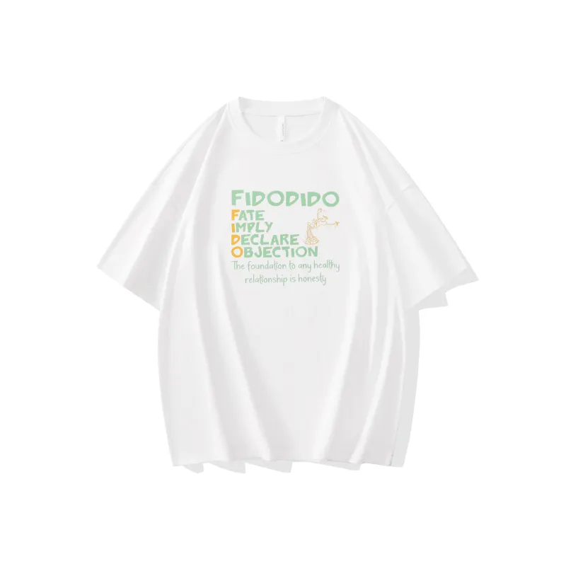 FIDO DIDO Short Sleeved T Shirts Unisex-0