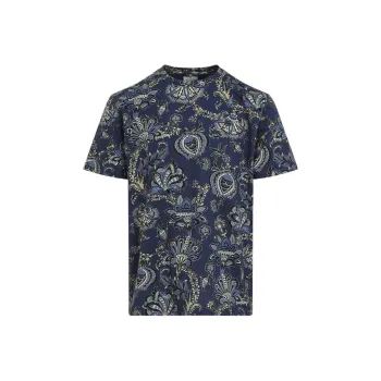 ETRO Floral Printed Crewneck T Shirt