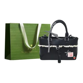 Three Ducklings PU Handbag Regular Women's Blue/Pink/Black/Silver/White