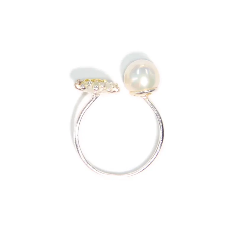 SANWUBALUOKE Pearl Rings Women's-1