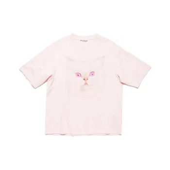 Acne Studios T-Shirt Unisex Soft Pink