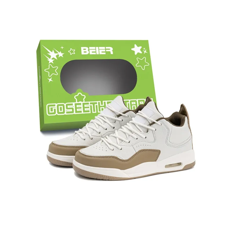 BEIER Casual Comfortable Minimalist Style Balance Lightweight Breathable Low Top Skateboard Shoes Unisex-9