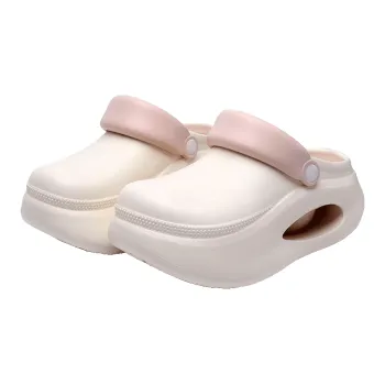 Womi Platform Height Increasing Clogs Minimalist Style Fashion Summer, Slippers