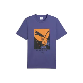 PUMA T Shirts Men Blue Purple