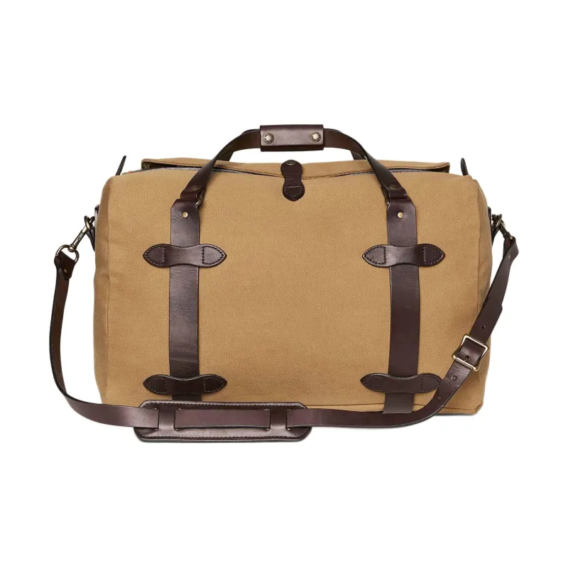 Filson 100% Cotton Coarse Twill Travel Bag 43L Men's Chocolate Brown & Beige-1