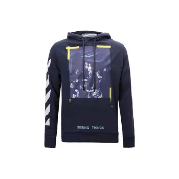 OFF WHITE Sweatshirt Men's Navy Blue