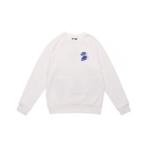 Nike Sportswear World Tour Logo Embroidered Hoodie White