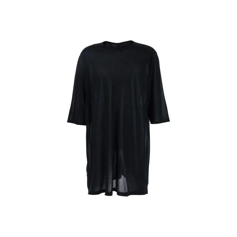 RICK OWENS Drop Shoulder Short Sleeved T Shirt-0