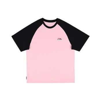 LiNing T Shirt Unisex Black Pink