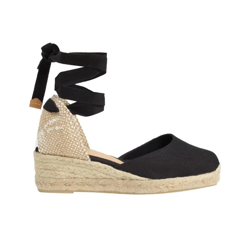 Castañer CARINA Wedge Heel High Heels Women's Black-1