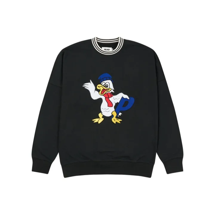 PALACE Chilly Duck Out Drop Shoulder Crew-0