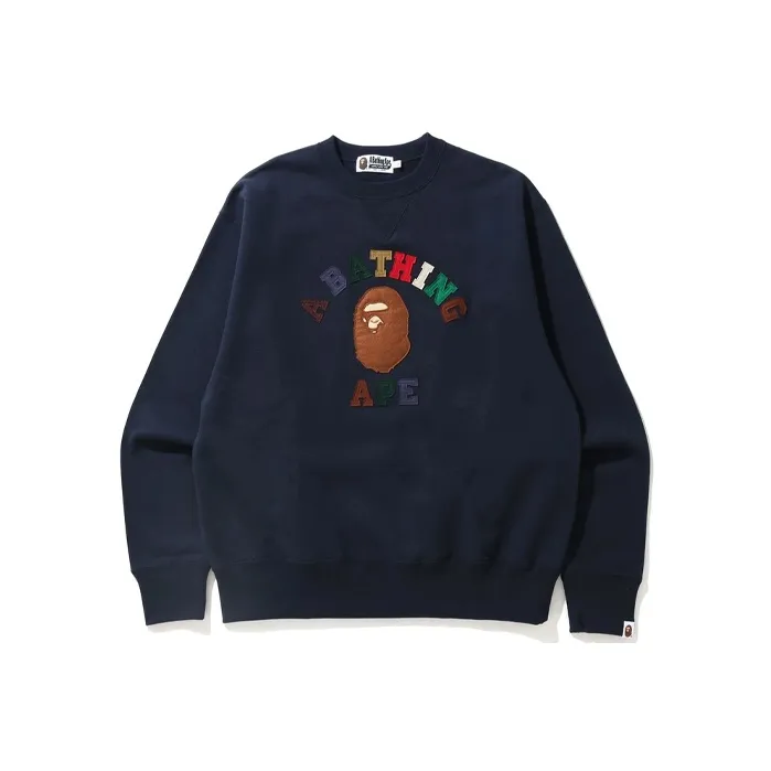Bape College Applique Relaxed Fit Crewneck-5