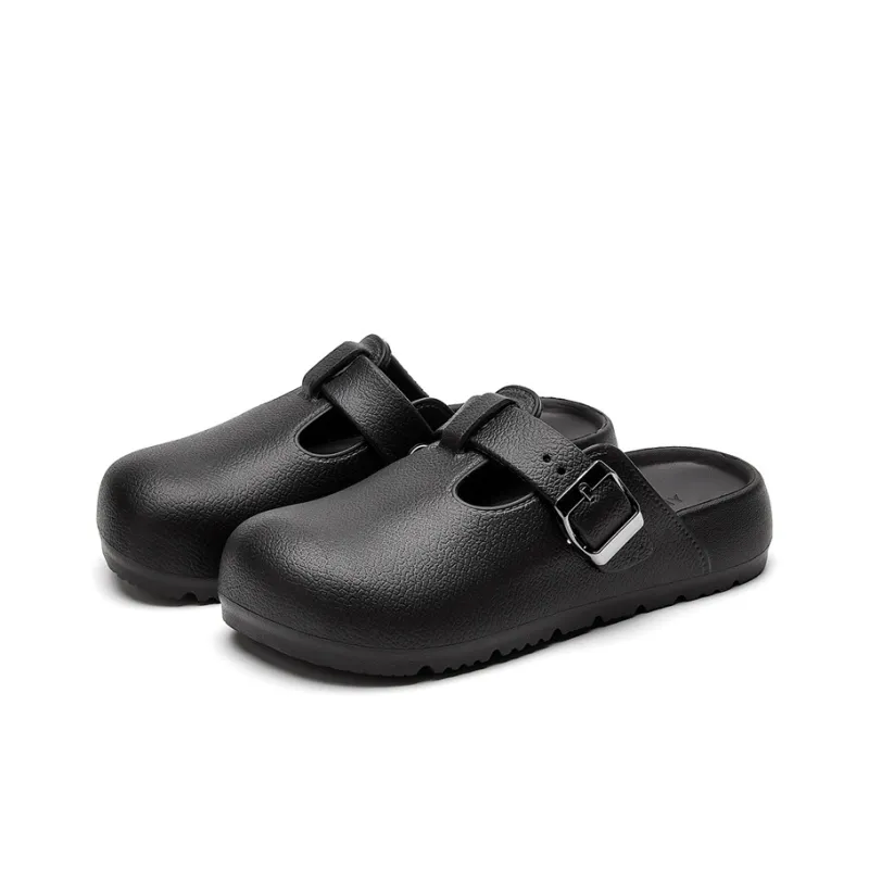 JOSINY Cut Out Odor Resistant Abrasion Resistant Slip Resistant Antibacterial Wrap toe Slippers Women's-2