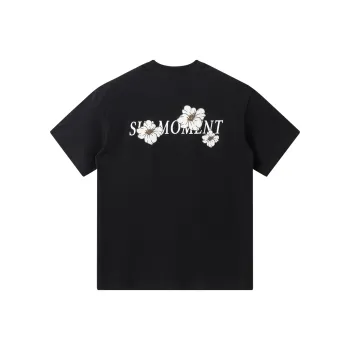 Suamoment Short Sleeved Summer American Trendy Street Casual T Shirt Top Unisex