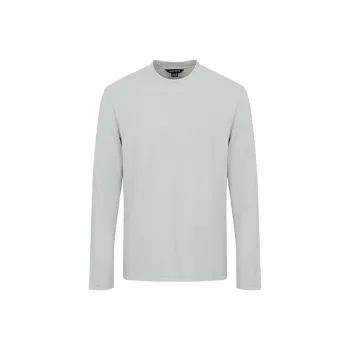 URBAN REVIVO T Shirts Men Cool Gray