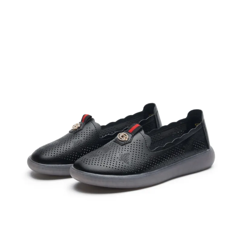 AOKANG Loafers Women's Black/Ecru-2