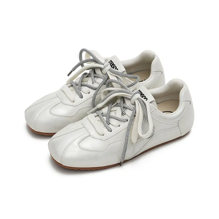 MASOOMAKE German Army Trainers Lightweight Low Top Casual Shoes Women's-8