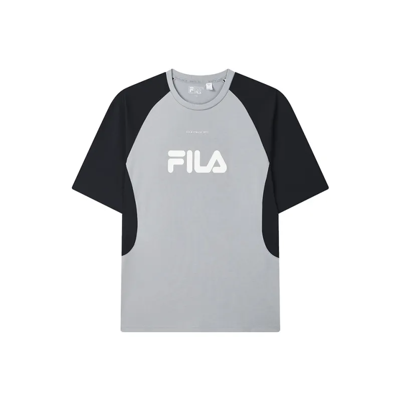 FILA T Shirt Men's Marble Asphalt Gray Green-0