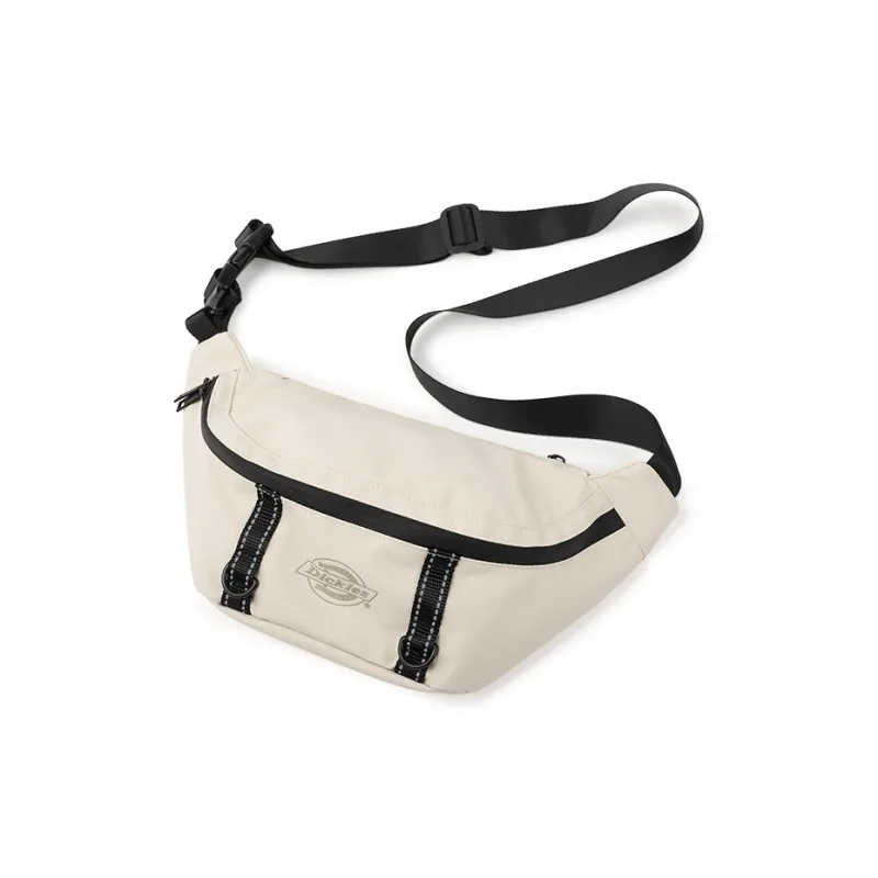Dickies Polyester Shoulder Bag, Crossbody Bag, Fanny Pack, Sling Bag Regular Unisex Ecru/Apricot White/Classic Black-1