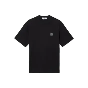 STONE ISLAND Compass Patch Logo Combed T Shirt
