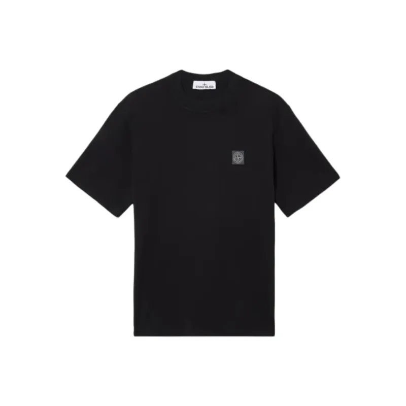 STONE ISLAND Compass Patch Logo Combed T Shirt-0