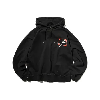ROARINGWILD SS21 Hooded Loose Fit Regular Sweatshirt Unisex Black