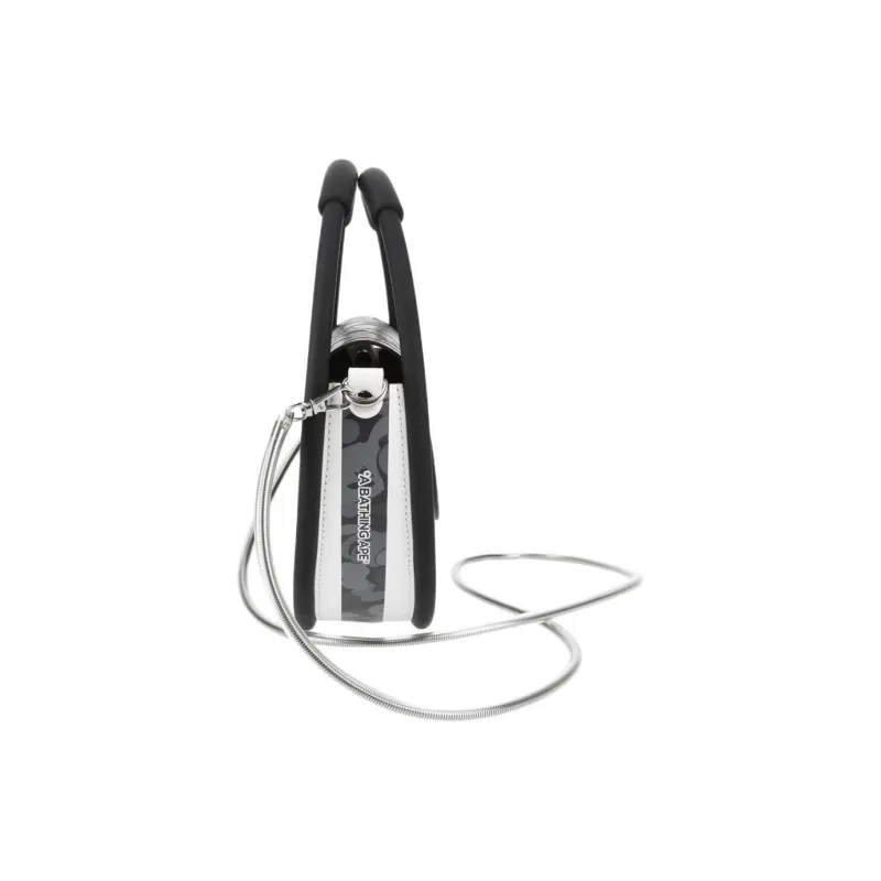 A BATHING APE NANA NANA Collaboration PVC Shoulder Bag, Crossbody Bag, Handbag Medium Size Unisex White/Black-12
