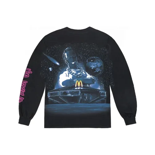 Travis Scott X McDonald's Action Figure Space L/S T Shirt