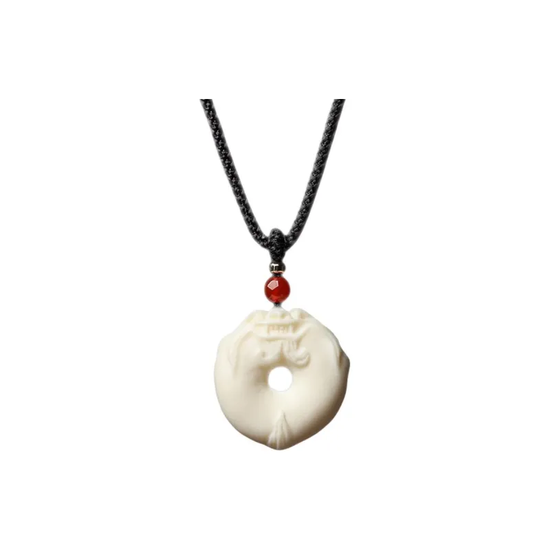 XUWU Ivory Nut Pendant Necklaces Unisex-0